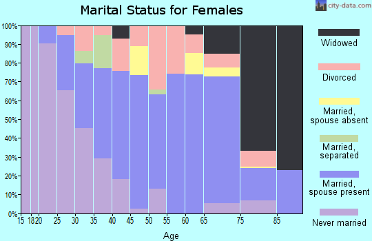Zip code 19962 marital status for females