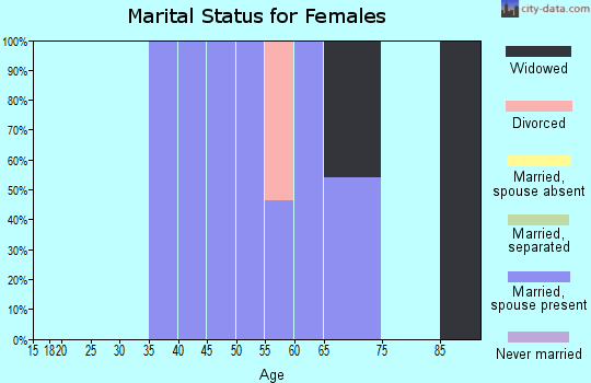 Zip code 20690 marital status for females