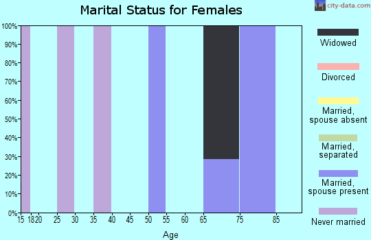 Zip code 20839 marital status for females