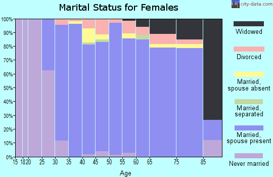 Zip code 22066 marital status for females