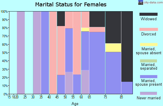 Zip code 22480 marital status for females