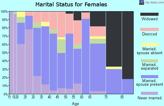 Zip code 23930 marital status for females