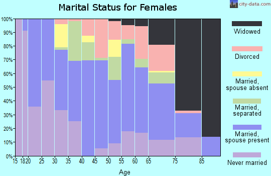 Zip code 23944 marital status for females