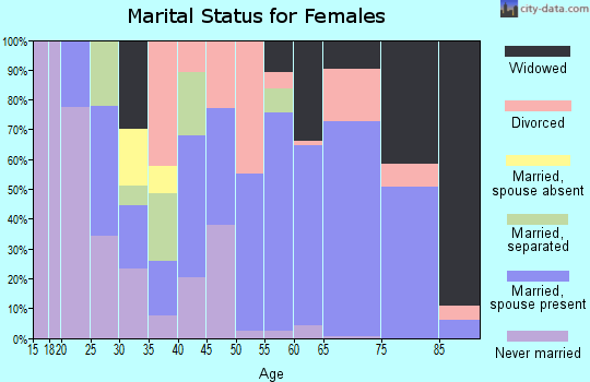 Zip code 24236 marital status for females