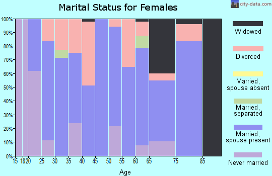 Zip code 24271 marital status for females