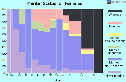 Zip code 24422 marital status for females