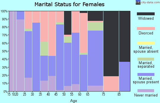 Zip code 24430 marital status for females