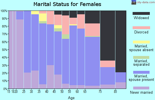 Zip code 24450 marital status for females