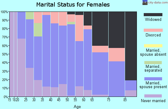 Zip code 24477 marital status for females