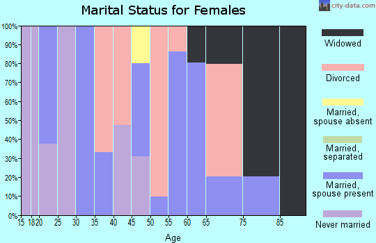 Zip code 24530 marital status for females