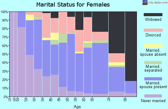 Zip code 24572 marital status for females