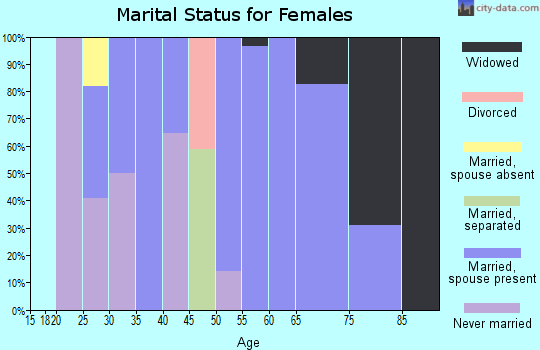 Zip code 24715 marital status for females
