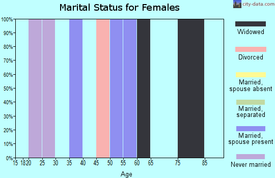 Zip code 24731 marital status for females