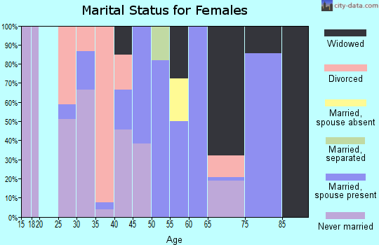 Zip code 24736 marital status for females