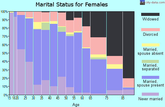 Zip code 24740 marital status for females