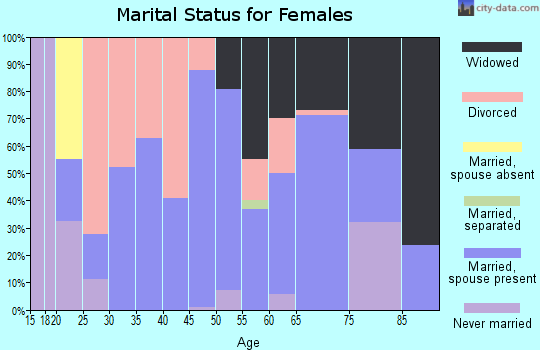 Zip code 24844 marital status for females