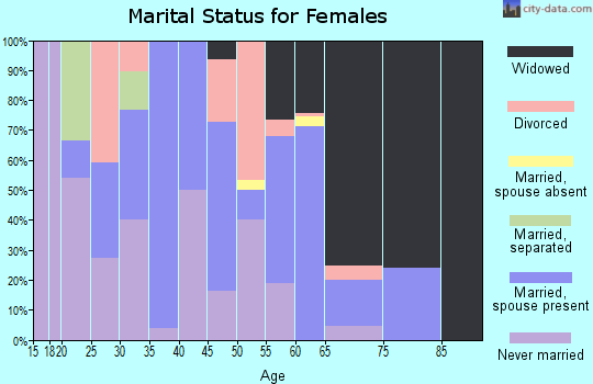 Zip code 24868 marital status for females
