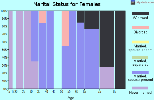 Zip code 24918 marital status for females