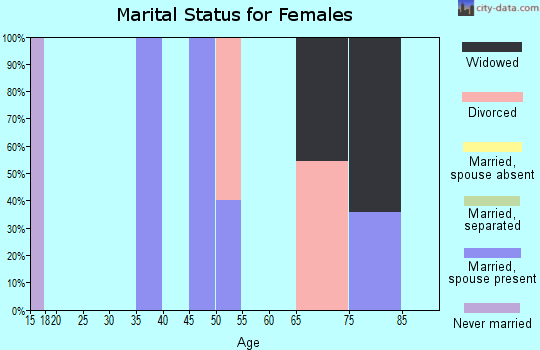 Zip code 24927 marital status for females