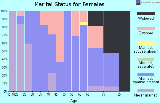 Zip code 24946 marital status for females
