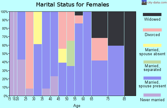 Zip code 24966 marital status for females