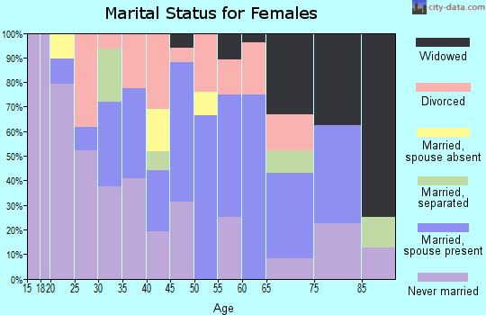 Zip code 26031 marital status for females
