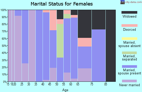Zip code 26032 marital status for females