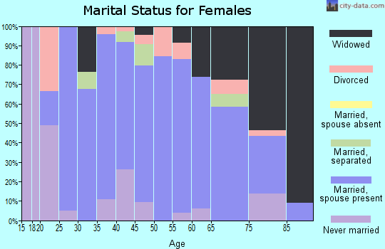 Zip code 26033 marital status for females