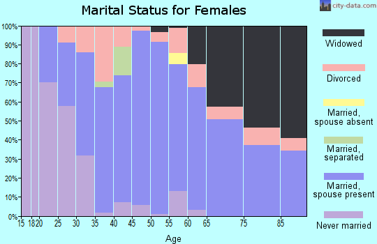 Zip code 26047 marital status for females