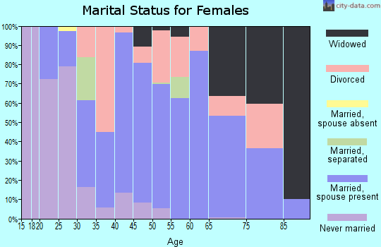 Zip code 26059 marital status for females