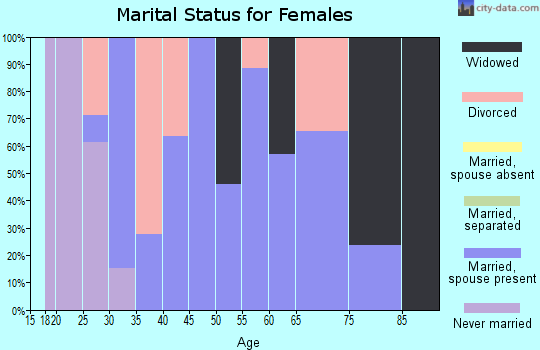 Zip code 26323 marital status for females