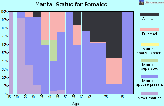 Zip code 26547 marital status for females