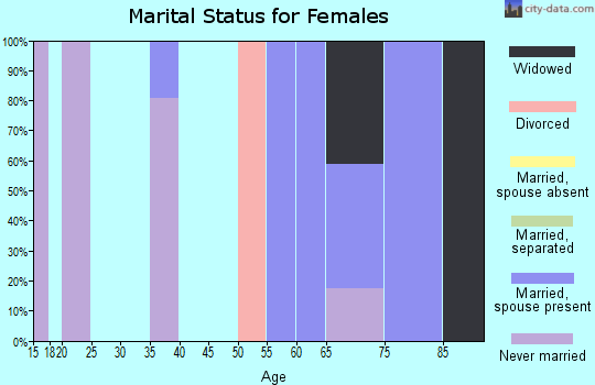 Zip code 26767 marital status for females
