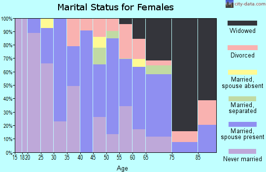 Zip code 28478 marital status for females
