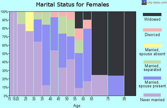 Zip code 29042 marital status for females