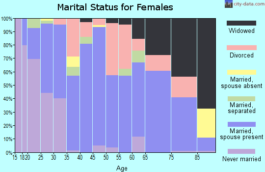 Zip code 29078 marital status for females