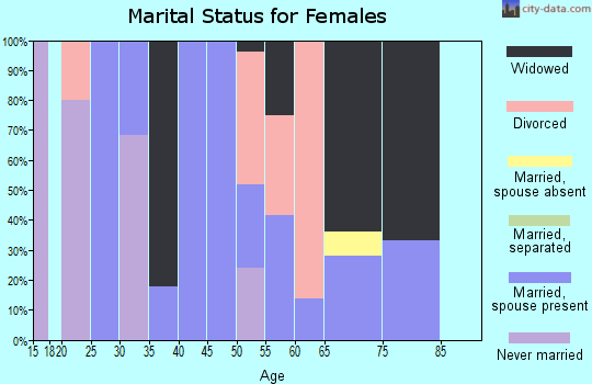 Zip code 29082 marital status for females