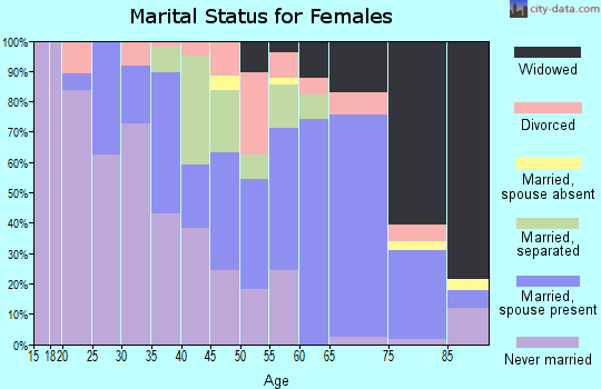 Zip code 29148 marital status for females