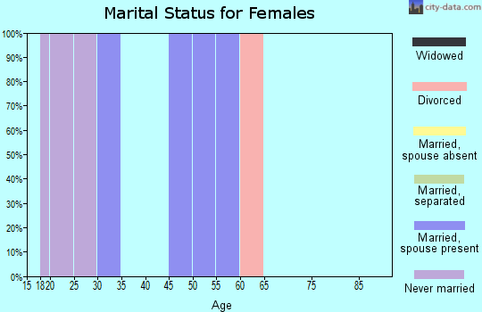 Zip code 29202 marital status for females