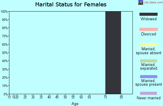 Zip code 29338 marital status for females
