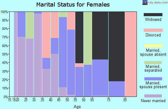 Zip code 29351 marital status for females