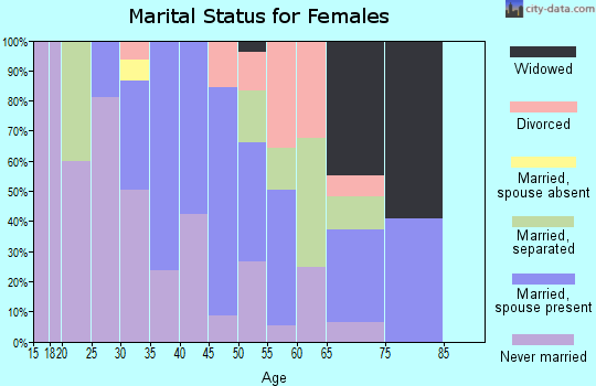Zip code 29450 marital status for females