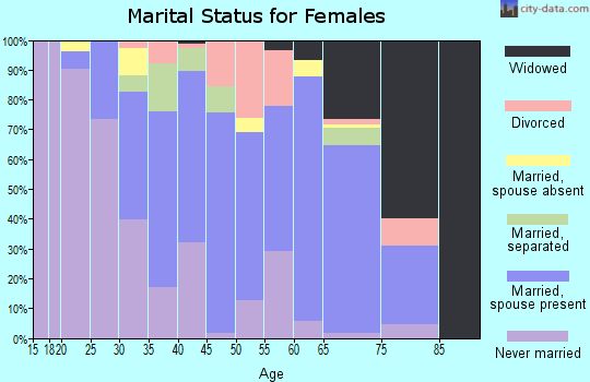 Zip code 29479 marital status for females