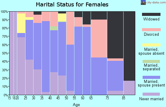 Zip code 29511 marital status for females