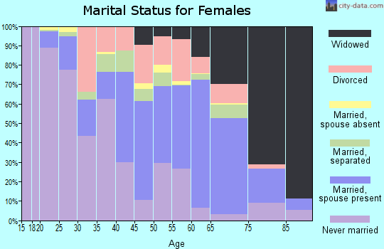 Zip code 29512 marital status for females