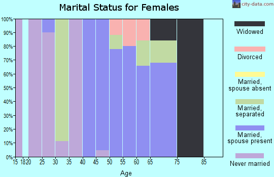 Zip code 29516 marital status for females