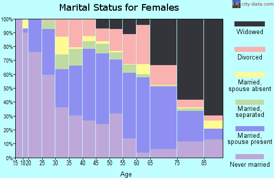 Zip code 29532 marital status for females