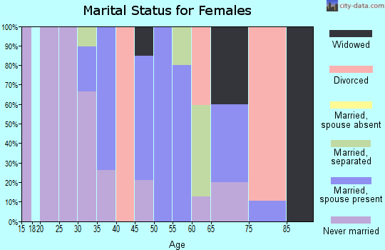 Zip code 29592 marital status for females