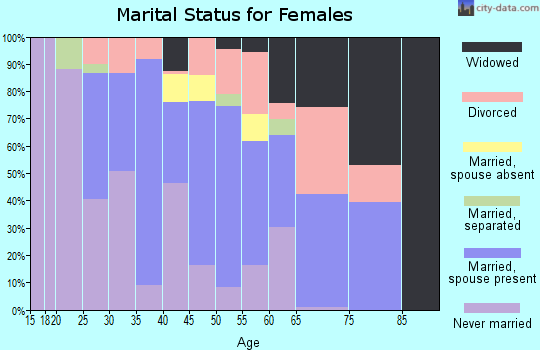 Zip code 29653 marital status for females