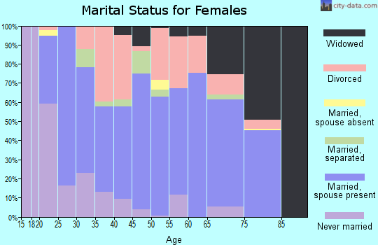 Zip code 29702 marital status for females